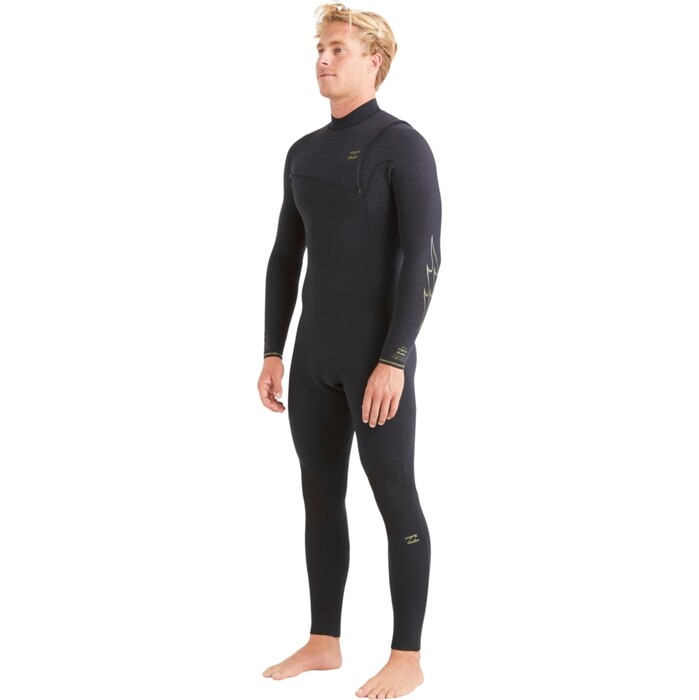 2024 Billabong Mens Revolution Natural 3/2mm Zip Free Wetsuit ABYW100229 - Black